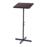 Adjustable Speaker Stand, 21w X 21d X 29.5h To 46h, Mahogany-black