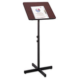 Adjustable Speaker Stand, 21w X 21d X 29.5h To 46h, Mahogany-black