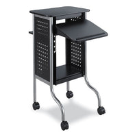 Scoot Presentation Cart, 50 Lb Capacity, 4 Shelves, 21.5" X 30.25" X 40.5", Black, Ships In 1-3 Business Days