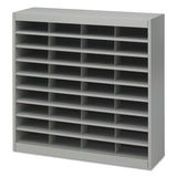 Steel-fiberboard E-z Stor Sorter, 36 Sections, 37 1-2 X 12 3-4 X 36 1-2, Gray