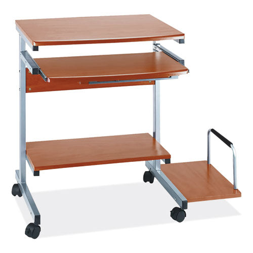 Eastwinds Series Portrait Pc Desk Cart, 36" X 19.25" X 31", Medium Cherry, Ships In 1-3 Business Days