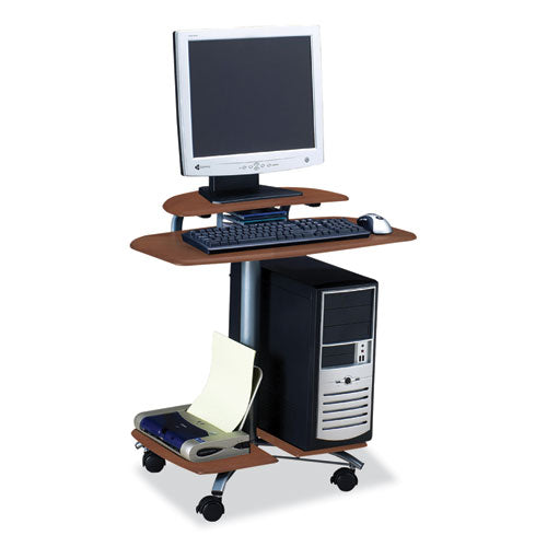 Eastwinds Series Fpd Computer Table, 28.5" X 26" X 29.5", Medium Cherry, Ships In 1-3 Business Days