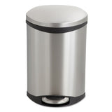 Step-on Medical Receptacle, 3 Gal, Stainless Steel