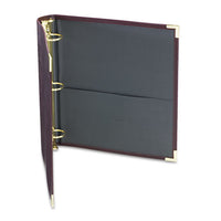 Classic Collection Ring Binder, 3 Rings, 1.5" Capacity, 11 X 8.5, Burgundy