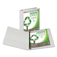 Earth's Choice Biobased D-ring View Binder, 3 Rings, 1" Capacity, 11 X 8.5, White
