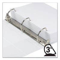 Earth's Choice Biobased D-ring View Binder, 3 Rings, 3" Capacity, 11 X 8.5, White