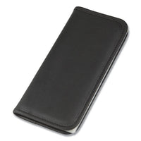 Professional Vinyl Business Card File, 160 Card Cap, 2 X 3 1-2 Cards, Black
