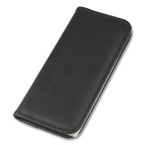 Professional Vinyl Business Card File, 160 Card Cap, 2 X 3 1-2 Cards, Black