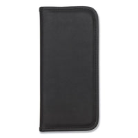 Professional Vinyl Business Card File, 160 Card Cap, 2 X 3 1-2 Cards, Black