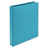 Earth’s Choice Biobased Durable Fashion View Binder, 3 Rings, 1" Capacity, 11 X 8.5, Turquoise, 2-pack