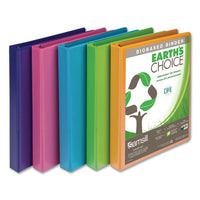 Earth’s Choice Biobased Durable Fashion View Binder, 3 Rings, 1" Capacity, 11 X 8.5, Turquoise, 2-pack