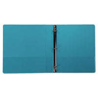 Earth’s Choice Biobased Durable Fashion View Binder, 3 Rings, 1" Capacity, 11 X 8.5, Turquoise, 2-pack