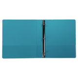Earth’s Choice Biobased Durable Fashion View Binder, 3 Rings, 1" Capacity, 11 X 8.5, Turquoise, 2-pack