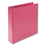 Earth’s Choice Biobased Durable Fashion View Binder, 3 Rings, 2" Capacity, 11 X 8.5, Berry, 2-pack