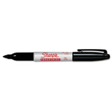 Industrial Permanent Marker, Fine Bullet Tip, Black, Dozen