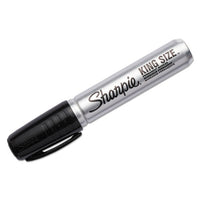 King Size Permanent Marker, Broad Chisel Tip, Black, Dozen