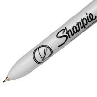 Retractable Permanent Marker, Extra-fine Needle Tip, Black