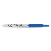 Retractable Permanent Marker, Extra-fine Needle Tip, Blue