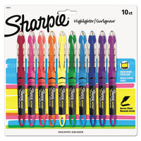 Liquid Pen Style Highlighters, Chisel Tip, Fluorescent Green, Dozen