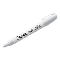 Permanent Paint Marker, Medium Bullet Tip, White, 2-pack