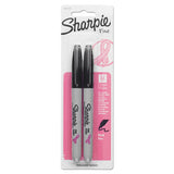 Fine Tip Permanent Marker, Black, 2-pack