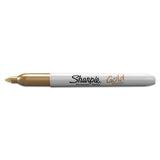 Metallic Fine Point Permanent Markers, Bullet Tip, Gold-silver-bronze, 6-pack