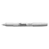 Metallic Fine Point Permanent Markers, Bullet Tip, Gold-silver-bronze, 6-pack
