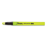 Clearview Pen-style Highlighter, Fluorescent Yellow Ink, Chisel Tip, Yellow-black-clear Barrel, 3-pack