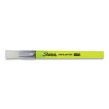 Clearview Pen-style Highlighter, Fluorescent Yellow Ink, Chisel Tip, Yellow-black-clear Barrel, 3-pack
