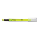 Clearview Pen-style Highlighter, Fluorescent Yellow Ink, Chisel Tip, Yellow-black-clear Barrel, 3-pack