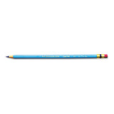 Col-erase Pencil With Eraser, 0.7 Mm, 2b (#1), Green Lead, Green Barrel, Dozen