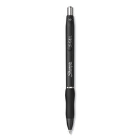 S-gel Retractable Gel Pen, Bold 1 Mm, Black Ink, Black Barrel, Dozen