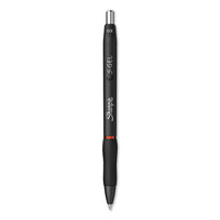 S-gel Retractable Gel Pen, Fine 0.5 Mm, Red Ink, Black Barrel, Dozen