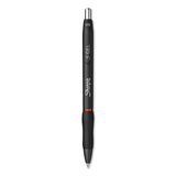 S-gel Retractable Gel Pen, Fine 0.5 Mm, Red Ink, Black Barrel, Dozen