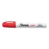 Permanent Paint Marker, Medium Bullet Tip, Red, Dozen