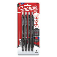 Pen,gel,retr,fine,4pk,ast