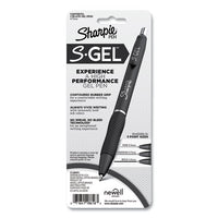 S-gel Fashion Barrel Gel Pen, Retractable, Medium 0.7 Mm, Black Ink, Pearl White Barrel, 4-pack