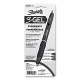 S-gel Fashion Barrel Gel Pen, Retractable, Medium 0.7 Mm, Black Ink, Pearl White Barrel, 4-pack