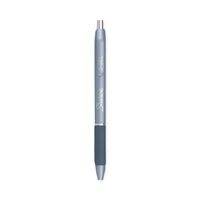 S-gel Fashion Barrel Gel Pen, Retractable, Medium 0.7 Mm, Black Ink, Frost Blue Barrel, 4-pack