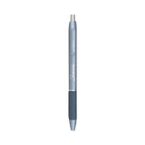 S-gel Fashion Barrel Gel Pen, Retractable, Medium 0.7 Mm, Black Ink, Frost Blue Barrel, 4-pack