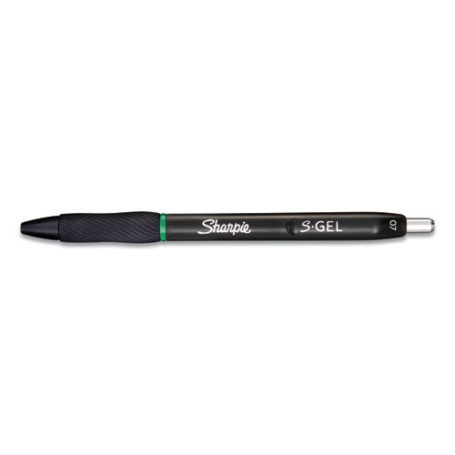 S-gel Retractable Gel Pen, Medium 0.7 Mm, Green Ink, Green Barrel, Dozen