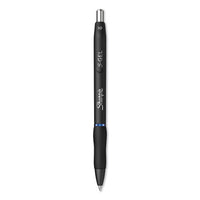 S-gel Retractable Gel Pen, Medium 0.7 Mm, Assorted Ink, Black Barrel, 8-pack