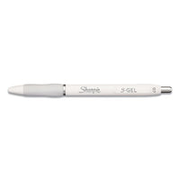 Fashion Barrel Pen, Medium 0.7 Mm, Black Ink, Pearl White Barrel, Dozen