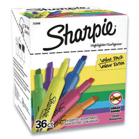 Tank Style Highlighters, Chisel Tip, Assorted Colors, 36-pack