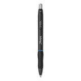 S-gel High-performance Gel Pen, Retractable, Extra-fine 0.38 Mm, Black Ink, Black Barrel, 4-pack