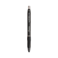 S-gel High-performance Gel Pen, Retractable, Extra-fine 0.38 Mm, Black Ink, Black Barrel, 4-pack