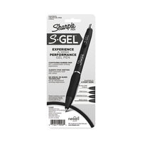 S-gel High-performance Gel Pen, Retractable, Extra-fine 0.38 Mm, Black Ink, Black Barrel, 4-pack