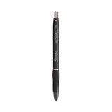 S-gel High-performance Gel Pen, Retractable, Extra-fine 0.38 Mm, Black Ink, Black Barrel, 4-pack