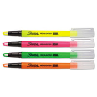Clearview Pen-style Highlighter, Assorted Ink Colors, Chisel Tip, Assorted Barrel Colors, 12-pack