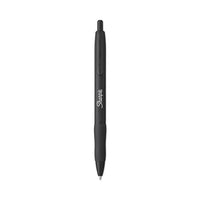 S-gel Premium Metal Barrel Gel Pen, Retractable, Medium 0.7 Mm, Black Ink, Black Barrel, 4-pack